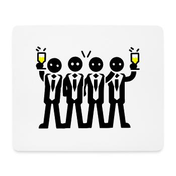 Bachelor Groom Team Bachelors - Mouse Pad (horizontal) - white - Front