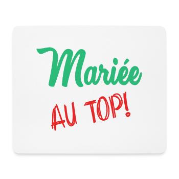 EVJF. MARIEE. TEAM. TEAM MARIEE. FUTURE MARIEE - Tapis de souris (format paysage) - blanc - Devant