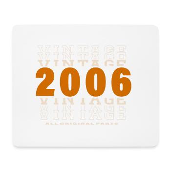 2006: Vintage - 18th Anniversary - Mouse Pad (horizontal) - white - Front
