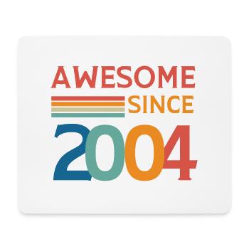 Großartig seit 2004 - Mousepad (Querformat) - Weiß - Vorne