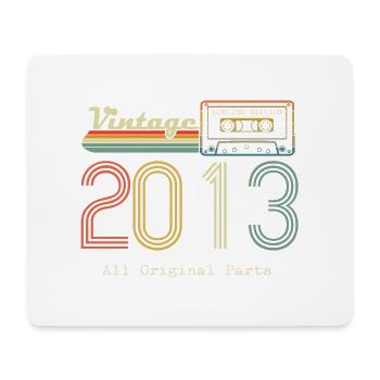 2013 Original 2013 Vintage Vintage Retro Jahrestag - Mousepad (Querformat) - Weiß - Vorne