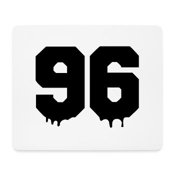 96 - Mousepad (Querformat) - Weiß - Vorne