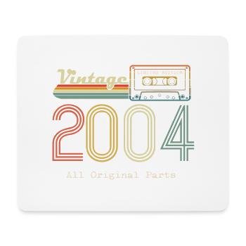 2004 Original 2004 Vintage Vintage Retro Jahrestag - Mousepad (Querformat) - Weiß - Vorne