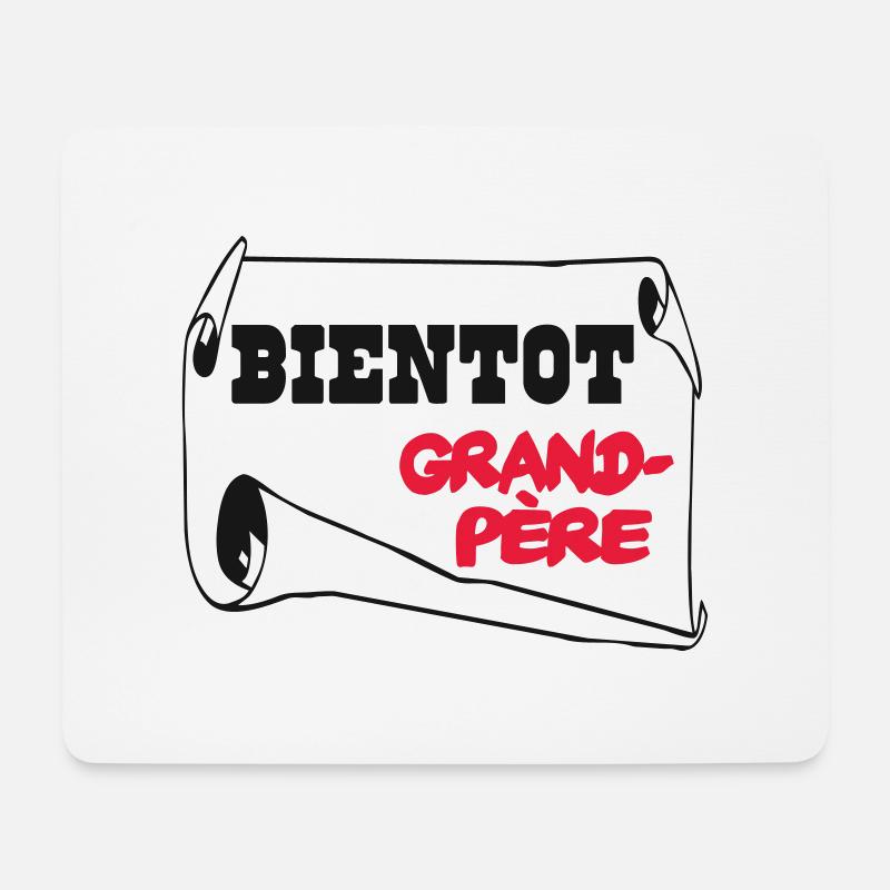 Bald Großvater - Mousepad (Querformat) - Weiß