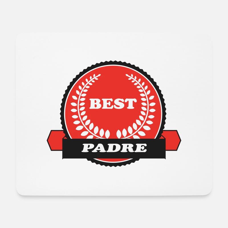 PAPA VATI DAD PADRE - Mousepad (Querformat) - Weiß