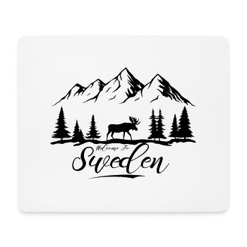 Suède Suède Viking Nordique Scandinavie Solstice d’été - Tapis de souris (format paysage) - blanc - Devant
