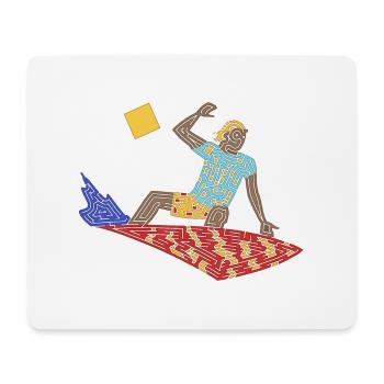 Labyrinthe Surfeur - Tapis de souris (format paysage) - blanc - Devant