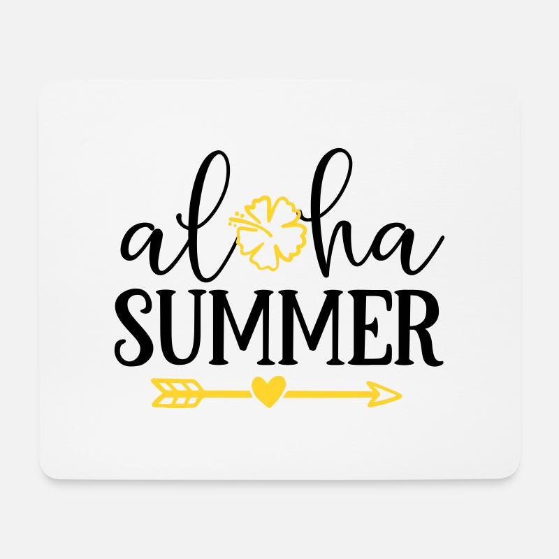 aloha summer - Mouse Pad (horizontal) - white