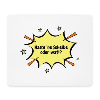 Berlin Haste ’ne Scheibe oder wat!? - Mousepad (Querformat) - Weiß - Vorne