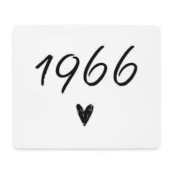 1966 coeur anniversaire - Tapis de souris (format paysage) - blanc - Devant