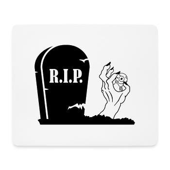 Main Zombie Monstre - Tapis de souris (format paysage) - blanc - Devant