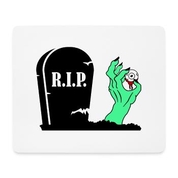 Main Zombie Monstre - Tapis de souris (format paysage) - blanc - Devant