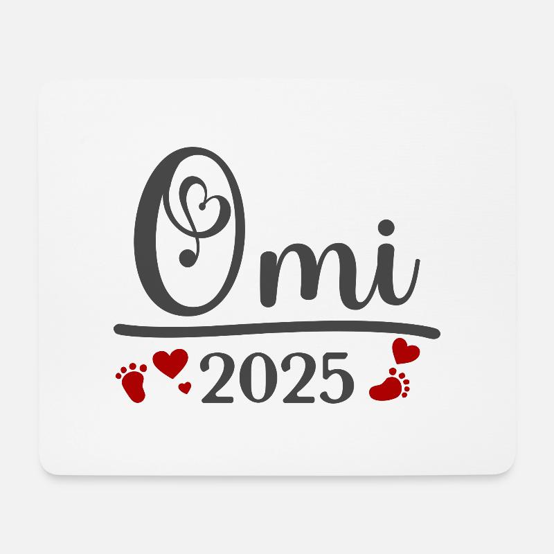 Omi 2025 - Mousepad (Querformat) - Weiß