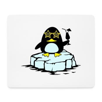 beach pinguin eisscholle - Mousepad (Querformat) - Weiß - Vorne