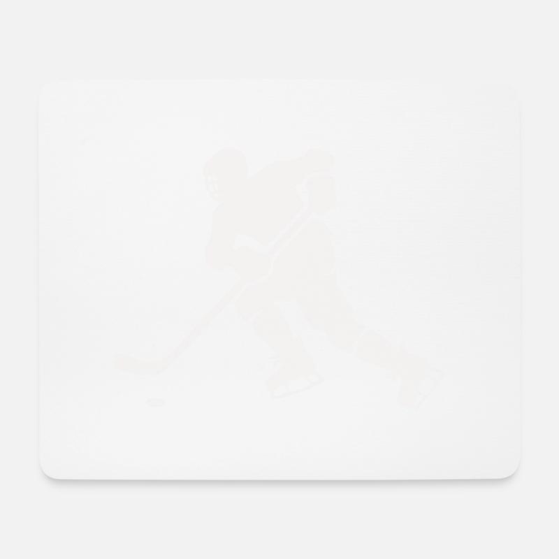 hockey - Mousepad (Querformat) - Weiß