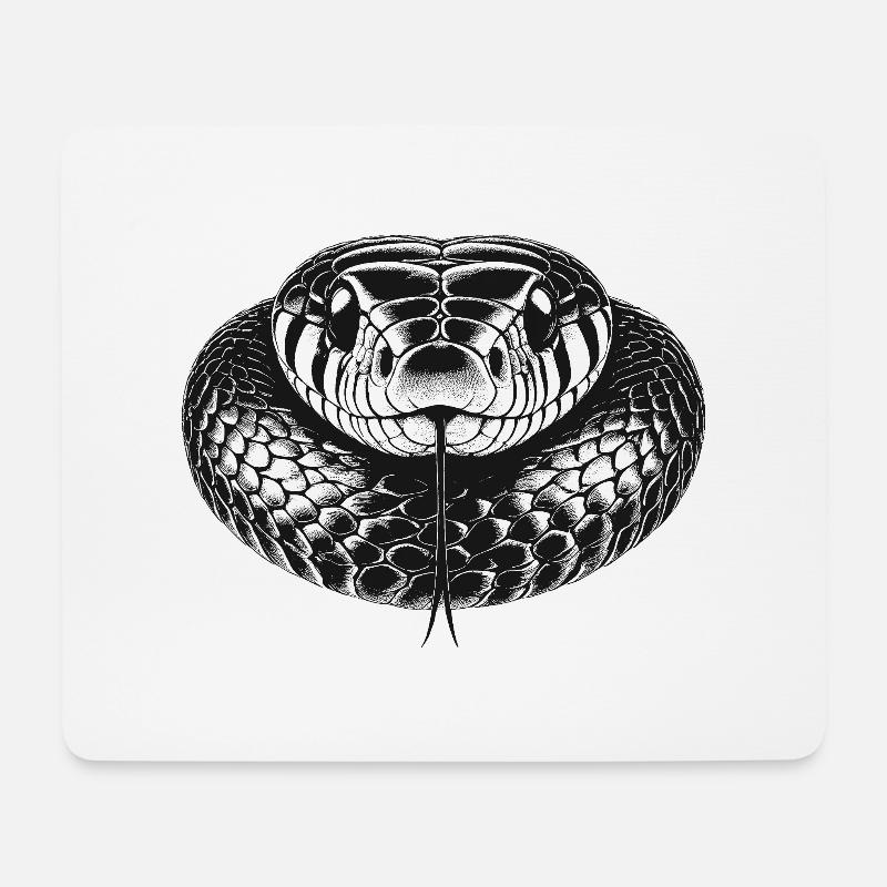 Snake - Mouse Pad (horizontal) - white