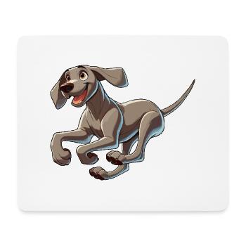 Weimaraner - Mousepad (Querformat) - Weiß - Vorne