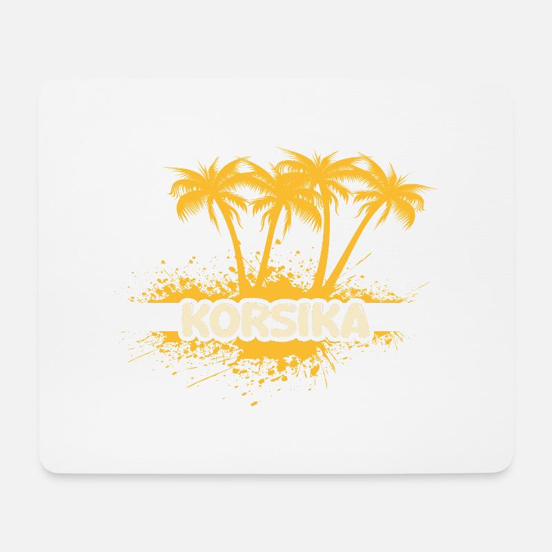 Korsika - Mousepad (Querformat) - Weiß