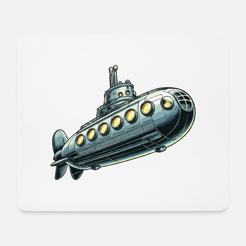 U-Boot junior - Mousepad (Querformat) - Weiß