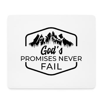 Dieu tient ses promesses - Tapis de souris (format paysage) - blanc - Devant