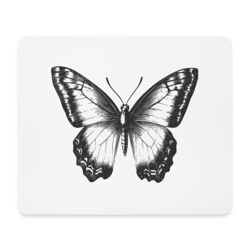 Schmetterling - Mousepad (Querformat) - Weiß - Vorne