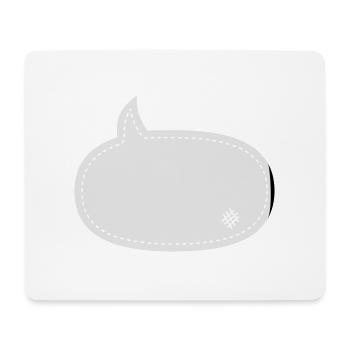 speech balloon patch - Mousepad (Querformat) - Weiß - Vorne
