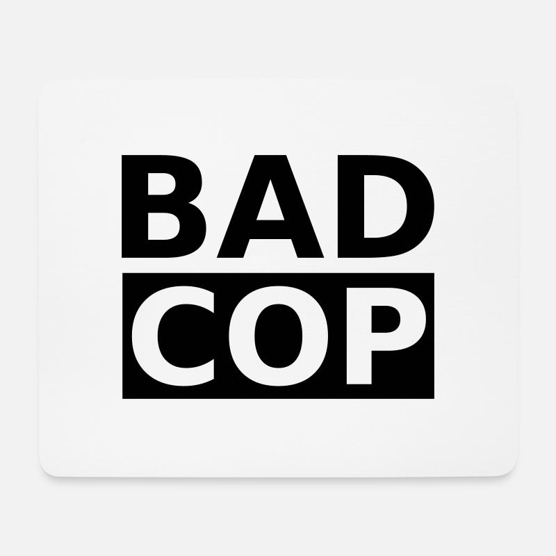 Bad Cop, Böser Cop - Mousepad (Querformat) - Weiß