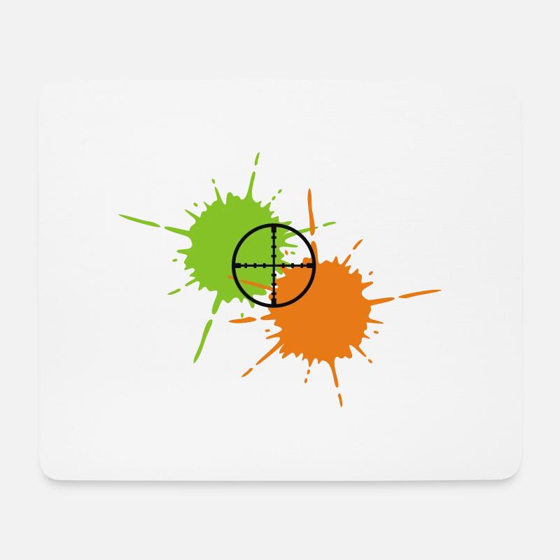 Paintball - Mousepad (Querformat) - Weiß