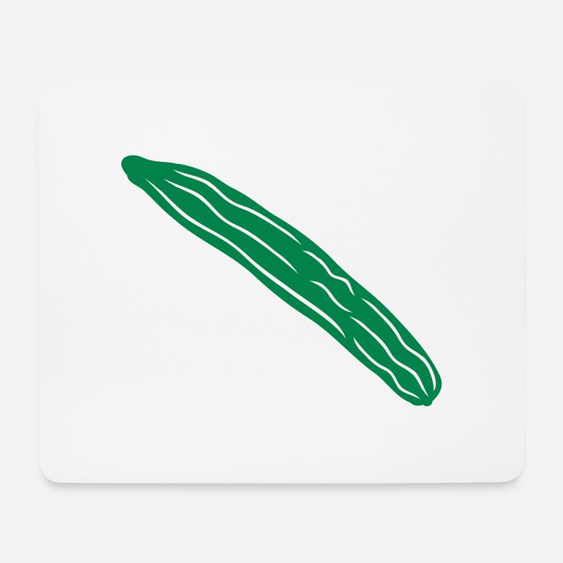 gurke - cucumber 1col - Mousepad (Querformat) - Weiß