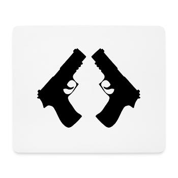 gun 2 mal6 - Mousepad (Querformat) - Weiß - Vorne