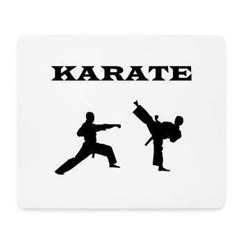 karate - Mousepad (Querformat) - Weiß - Vorne