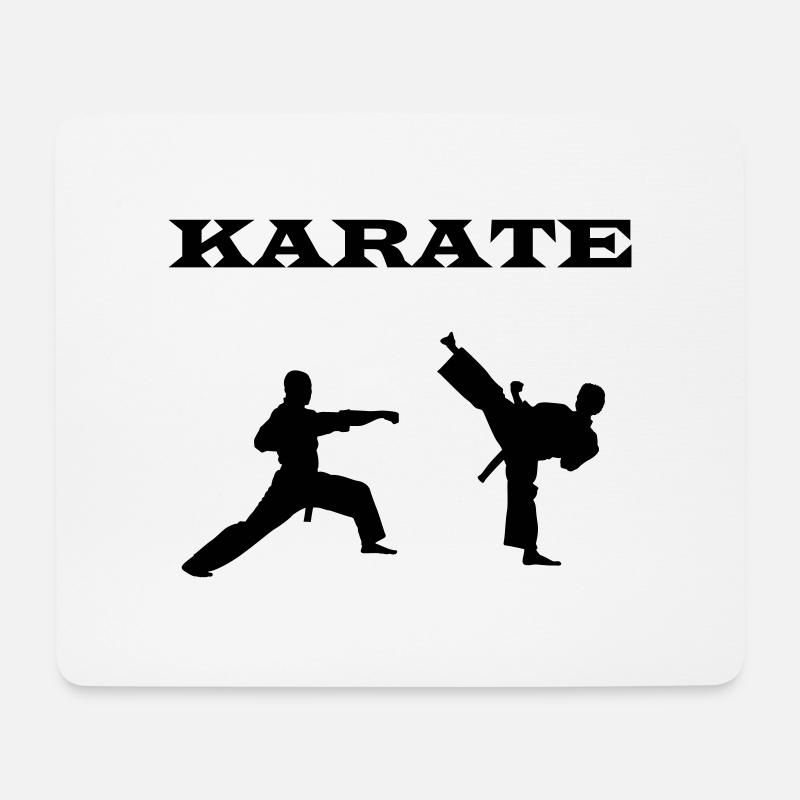 karate - Mousepad (Querformat) - Weiß