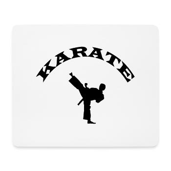 karate - Mousepad (Querformat) - Weiß - Vorne