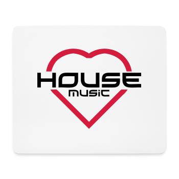 House Music - Tapis de souris (format paysage) - blanc - Devant
