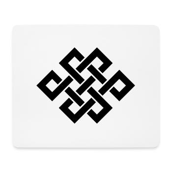 Buddahknot / Endlessknot - Mousepad (Querformat) - Weiß - Vorne