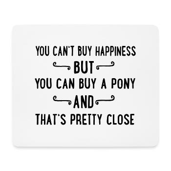 Pony - Mousepad (Querformat) - Weiß - Vorne