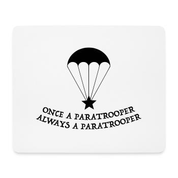 paratrooper veteran - Mouse Pad (horizontal) - white - Front