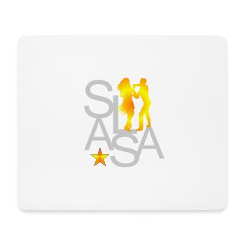 Salsa - Tapis de souris (format paysage) - blanc - Devant