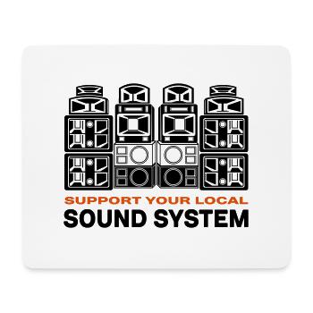 support sound system - Tapis de souris (format paysage) - blanc - Devant