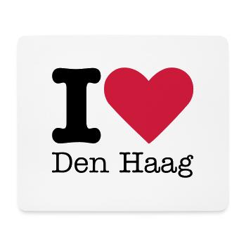 I Love Den Haag - Mousepad (Querformat) - Weiß - Vorne