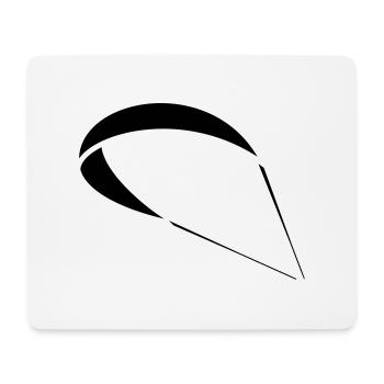 Gleitschirm Kite - Mouse Pad (horizontal) - white - Front