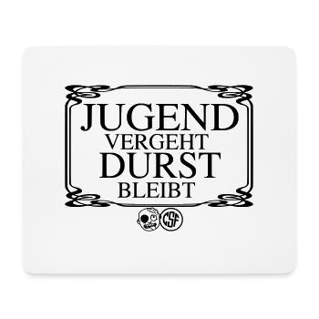Jugend vergeht Durst bleibt - Mousepad (Querformat) - Weiß - Vorne