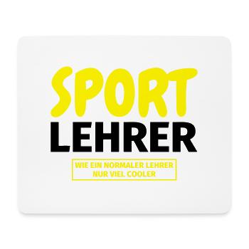 Sportlehrer Geschenk - Mousepad (Querformat) - Weiß - Vorne