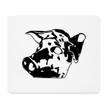 sau1 - Mousepad (Querformat) - Weiß - Vorne