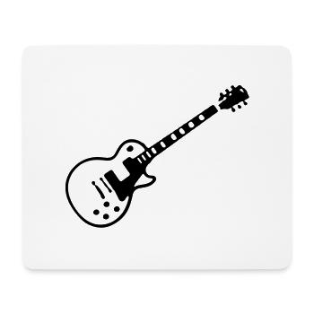les paul guitar - Mousepad (Querformat) - Weiß - Vorne