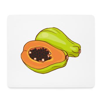 Papaya Melonenbaum Papayabaum - Mousepad (Querformat) - Weiß - Vorne