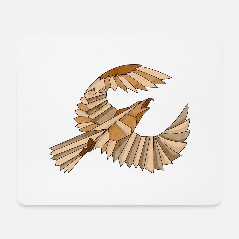 Vector Adler Vintage T Shirt - Mousepad (Querformat) - Weiß