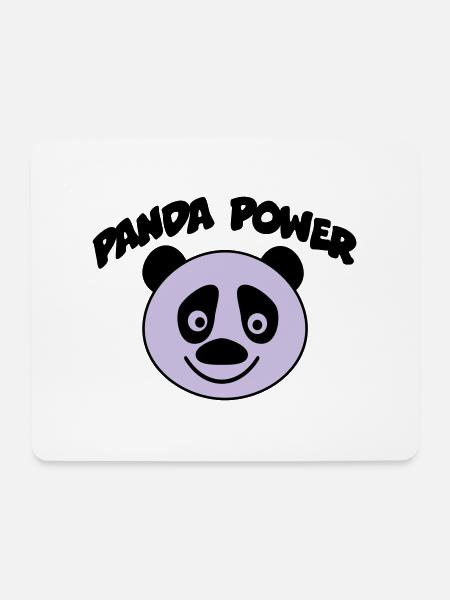 panda - Mousepad (Querformat) - Weiß