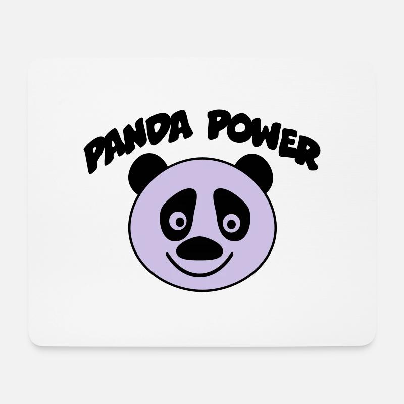 panda - Mousepad (Querformat) - Weiß