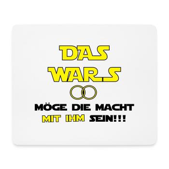Das Wars - Mousepad (Querformat) - Weiß - Vorne